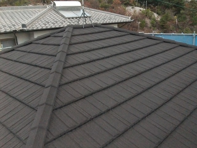 新規屋根材の設置